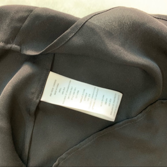 Joie Almanor Crocheted Knit Top Black Chiffon - Picture 5 of 6